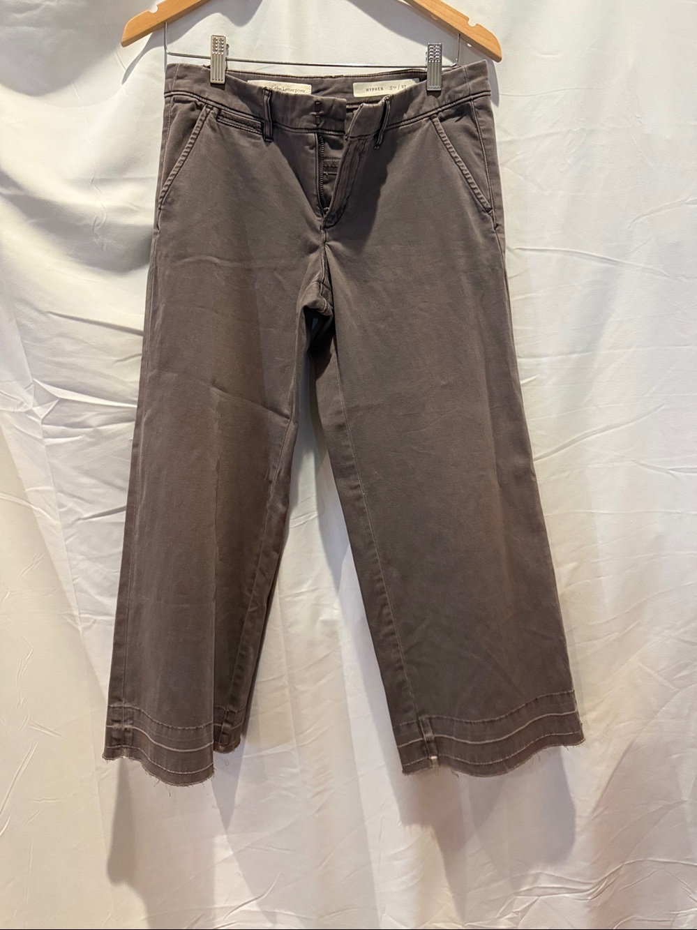 Anthropology Pilcro and the Letterpress Hyphen Grey Cotton pants